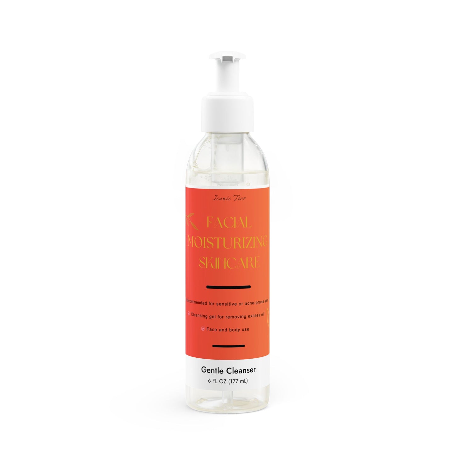 Gentle Face and Body Cleanser, 6oz, Clean Gentle Face Cleanser - Iconic Tier