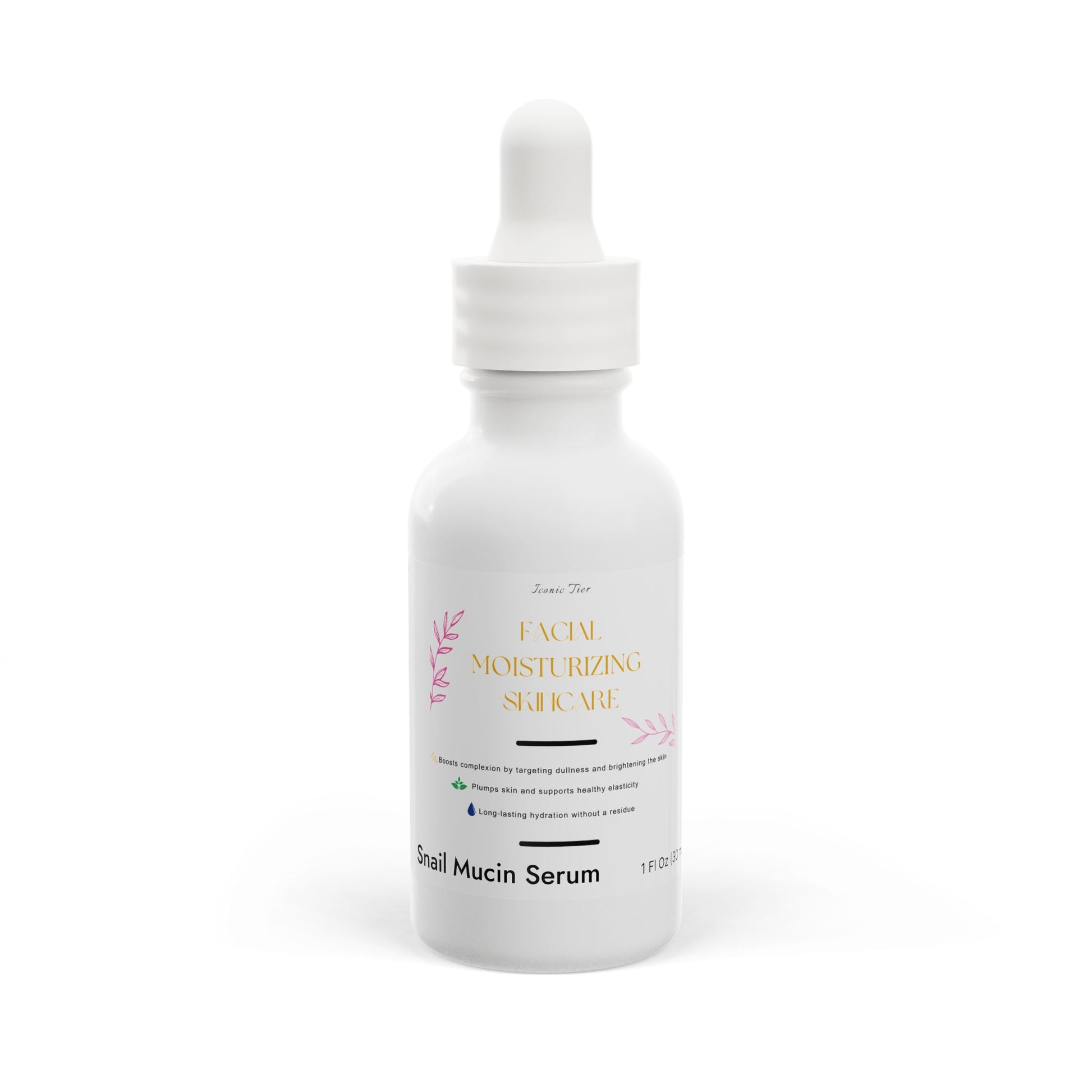 Snail Mucin Facial Serum, 1oz, Snail Serum for Face - Iconic Tier